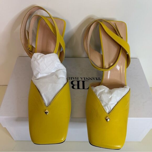 Yellow Slingback Heels - Picture 8 of 9